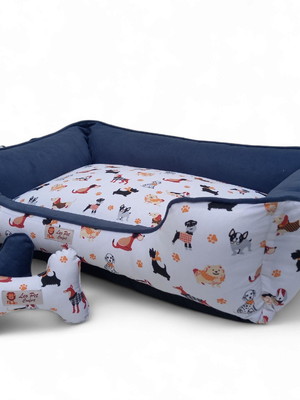 Cama pets quadrada 60x60 com alças