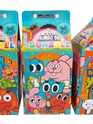 Caixa milk mundo de gumball festa gumball - 10 unid.