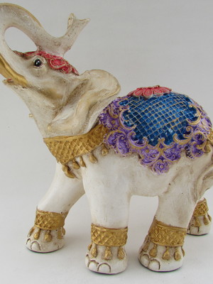 Elefante com flores - médio