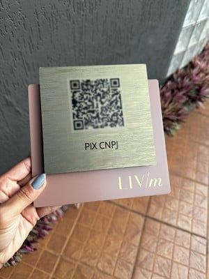 Placa pix personalizada