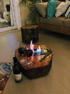 Lareira em tronco - ocardamomo decor