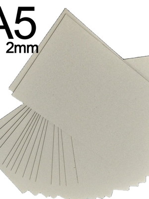 Papelão cinza horlle 2.0mm a5/10unid encadernação cartonagem