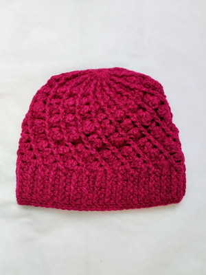 Gorro feminino cor begônia