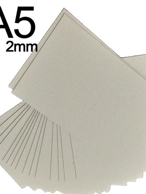 Papelão cinza horlle 2.0mm a5/30unid encadernação cartonagem