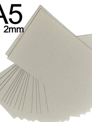 Papelão cinza horlle 2.0mm a5/40unid encadernação cartonagem
