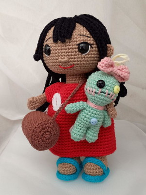 Lilo e xepa crochê/amigurumi