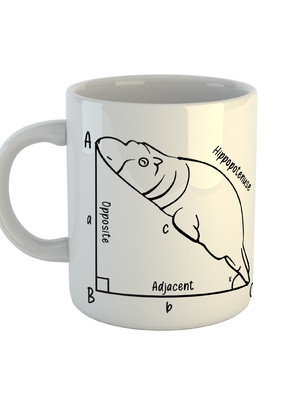 Caneca matematica hipotenusa porcelana math geometria