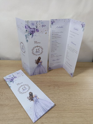 Menu em pé 7,5x21 cm