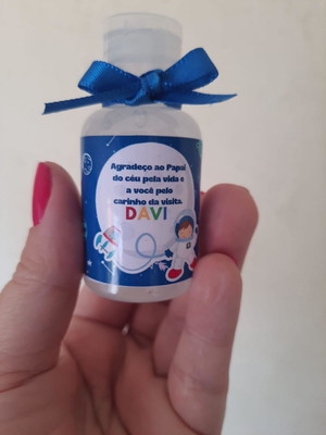 Álcool em gel personalizado qualquer tema
