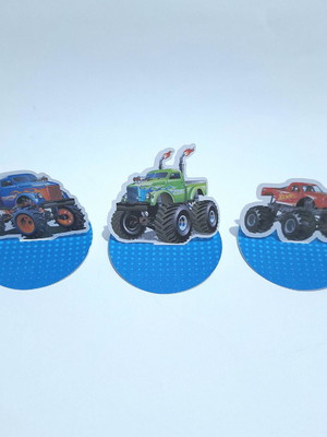 Aplique 3d monster truck