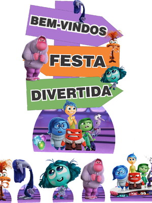Kit display divertidamente com placa bem-vindos