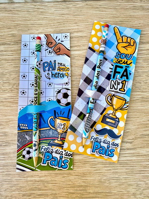 Lembrancinha mimo dia dos pais lápis personalizado mimo