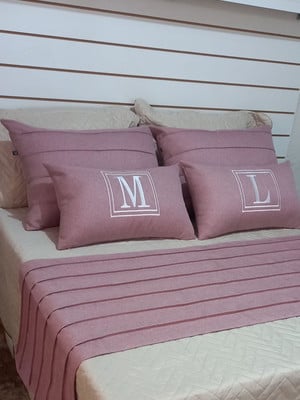 Kit luxo linho rosa 5 peças
