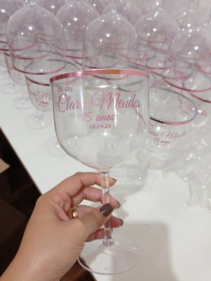 50 taças de gin c/ borda 580ml personalizadas