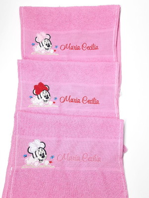 3 toalhinha de mão personalizada