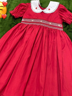 Vestido-bordado a mão- 3 anos
