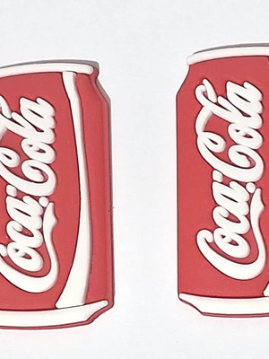 Aplique coca cola emborrachado pacotes com 6 unidades