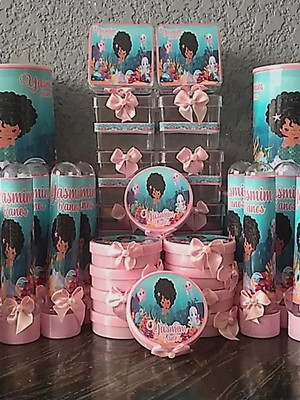 Kit festa sereia cute 50 itens