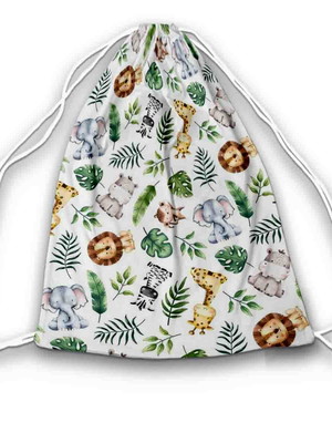 Mochilinhas sacolinha 19x28cm safari baby
