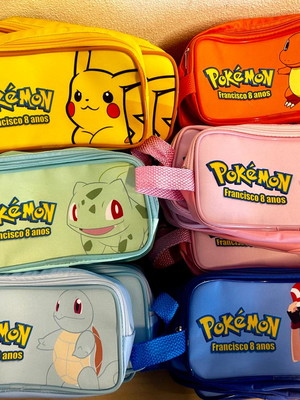 Estojo g pokemon lembrancinha aniversário