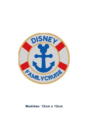 Patch bordado termocolante family cruise