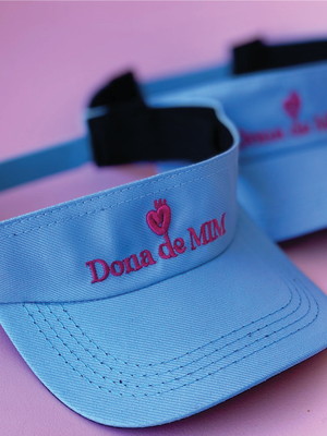Viseira boné personalizada ajustável kit c/ 20un