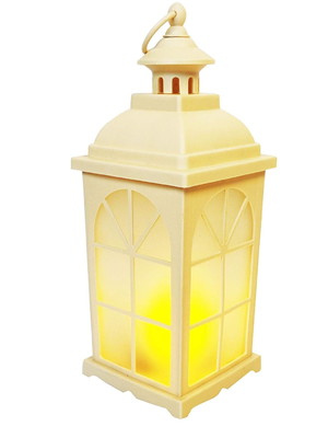 Luminária decorativa com chama em movimento - led lanterna