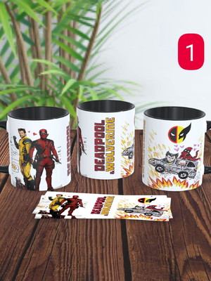 Caneca geek deadpool e wolwerine