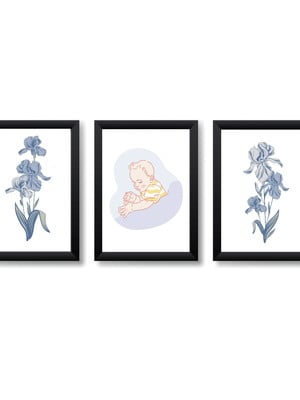 Quadros decorativos bebezinho pediatria medicina 20x30cm