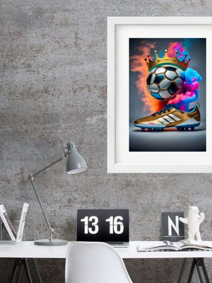 Quadro futebol chuteira - 60x48 cm