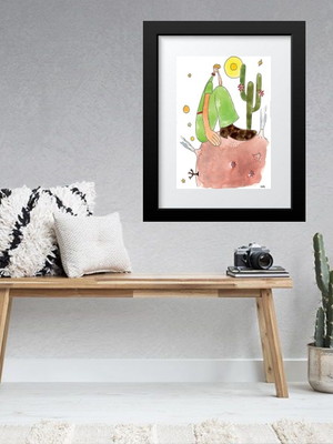 Quadro pequeno príncipe abaporu - 60x48 cm