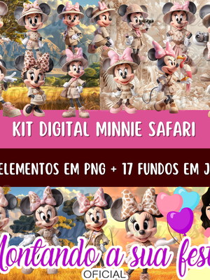 Kit digital minnie safari