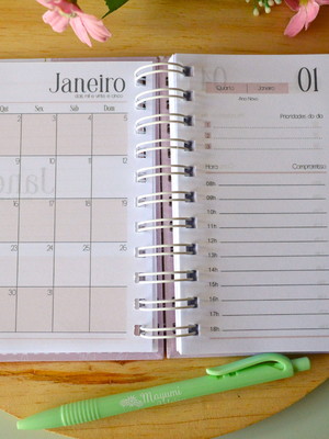 Mini agenda quadrada