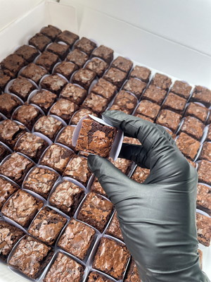 Mini brownie chocolate tradicional