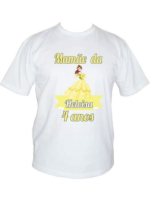 Kit 2 camisetas bela e fera