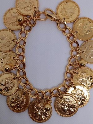 Pulseira de moedas