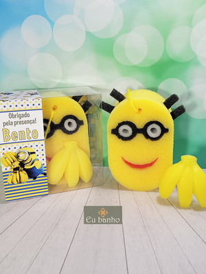 Kit esponja e sabonete minions lembrancinha 0504