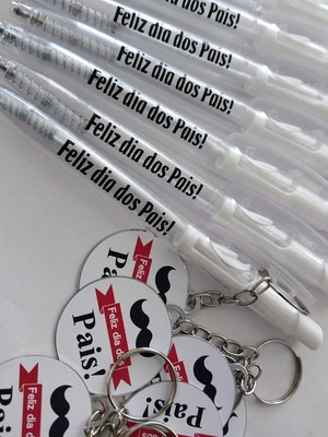 Kit chaveiro e caneta dia dos pais