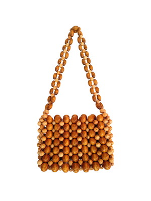 Bolda feminina de ombro alças de madeira