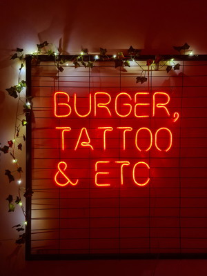 Led neon burguer, tattoo e etc - letreiro luminoso