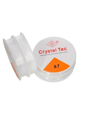 Fio de silicone elástico p/ pulseiras - 0.7mm - 10 metros