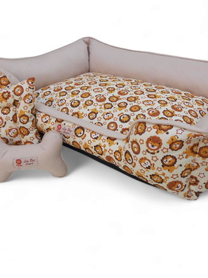 Cama pets quadrada 60x60 com alças