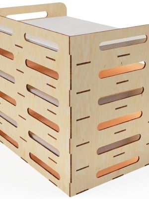 Organizador de documentos a4 em mdf crú 3mm