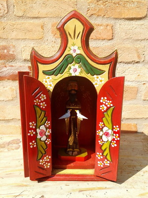 Oratório p estilo barroco com pintado a mão