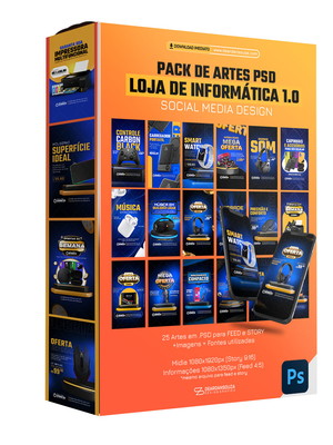 Pack de artes loja de informática 1.0 - social media