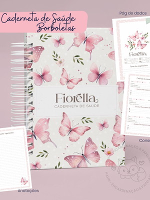Caderneta de saúde da criança personalizada - meninas