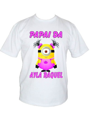 Kit com 2 camisetas personalizadas do miniouns