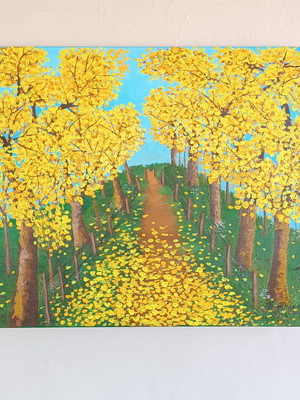 Quadro ipês amarelos