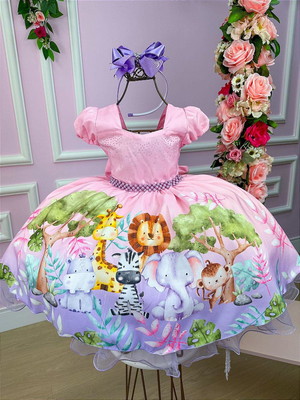 Vestido tematico da gigi safari rosa