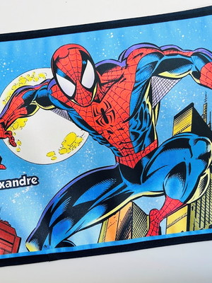Jogo americano impermeável escolar personalizado h aranha